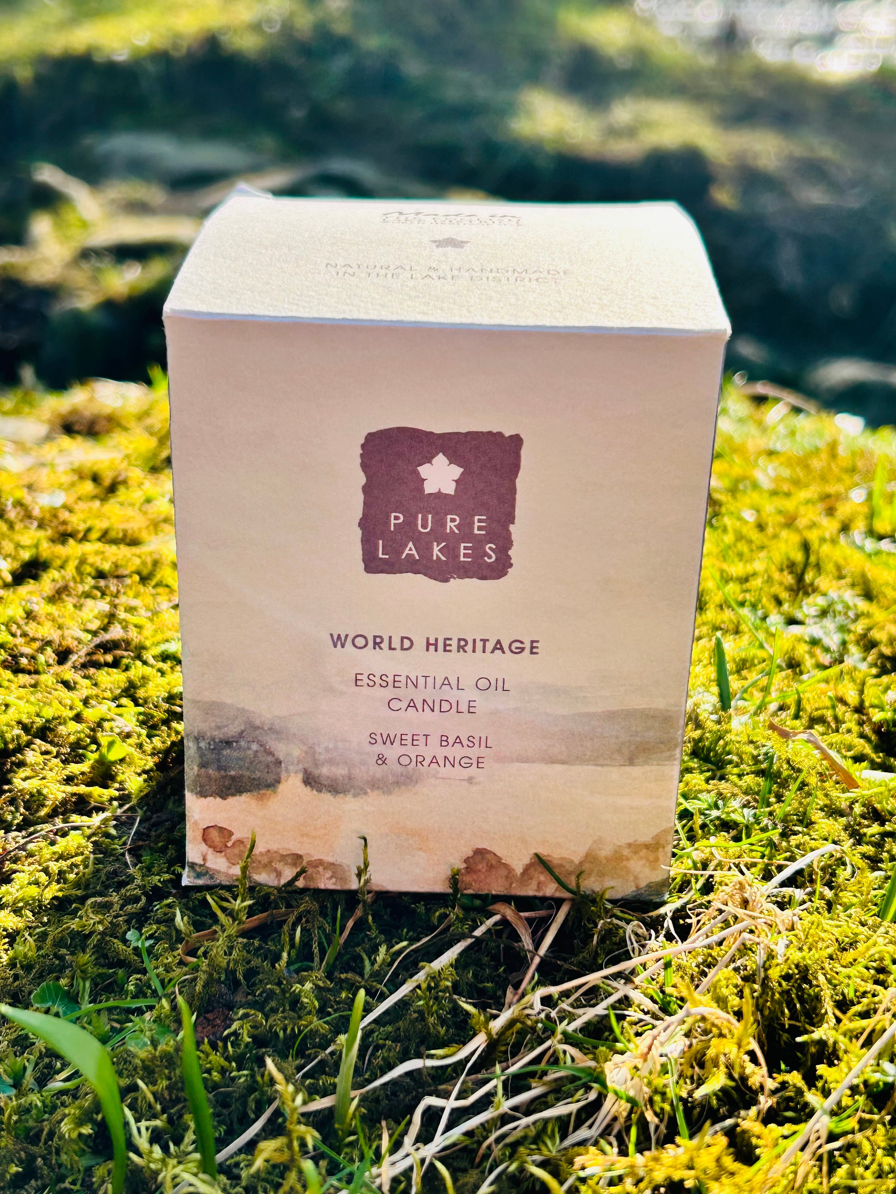 Sweet Basil and Orange Essential Oil Candle