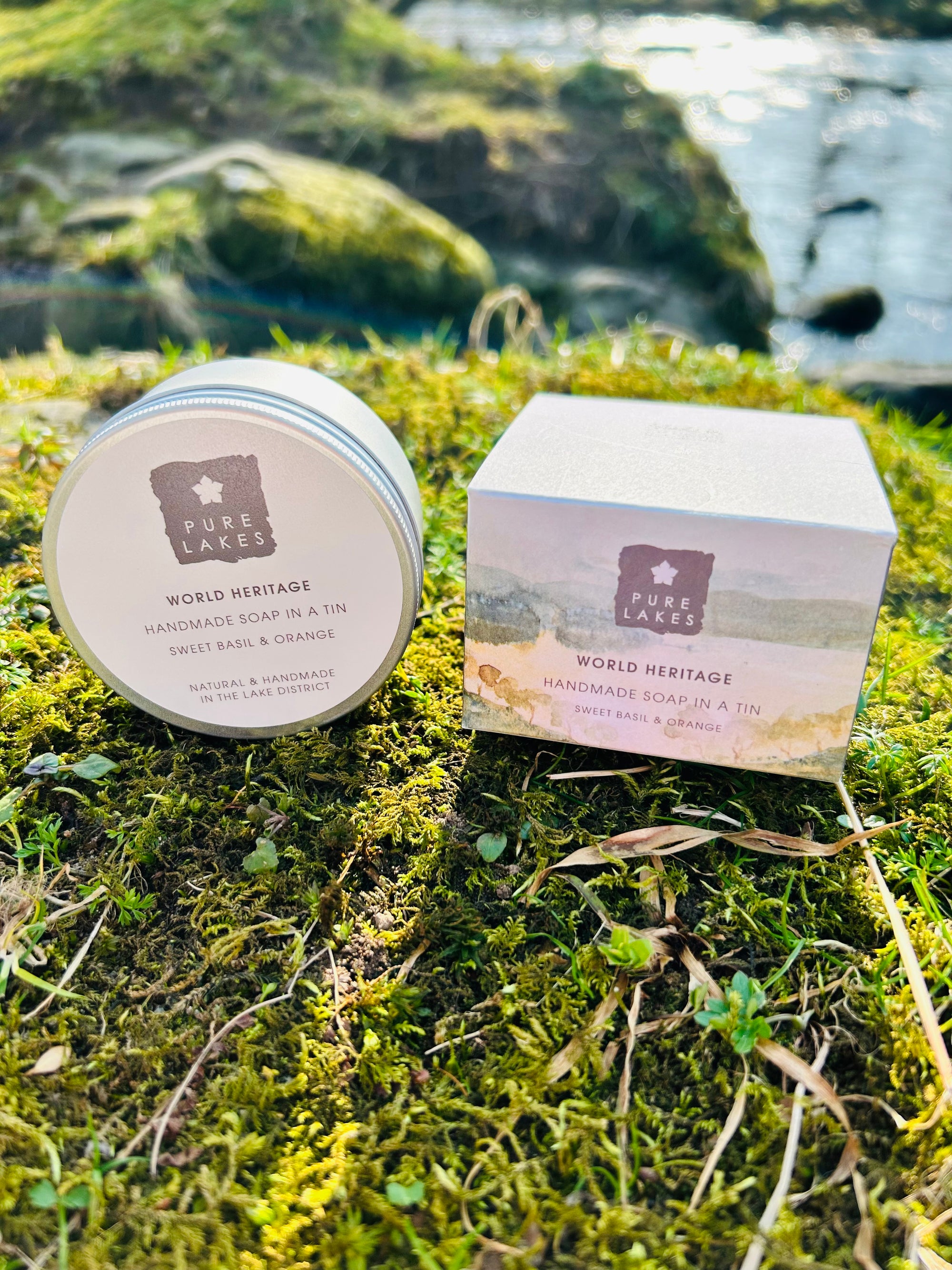 Sweet Basil and Orange Soap in a Tin